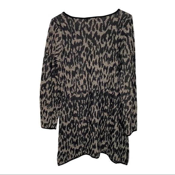 INC Leopard-Print Handkerchief Hem Tunic Sweater - Picture 7 of 9